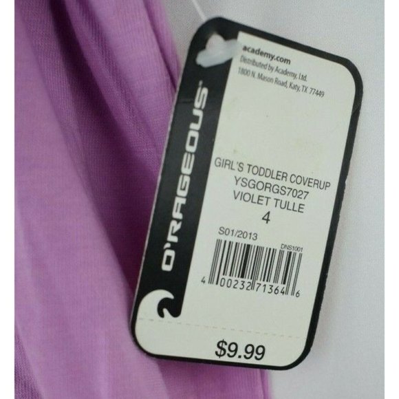 ORageous Toddler Girls 4 Violet Coverup Tunic Sundress - Picture 3 of 5